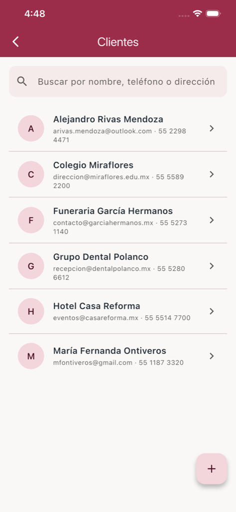 Cartera de clientes siempre contigo