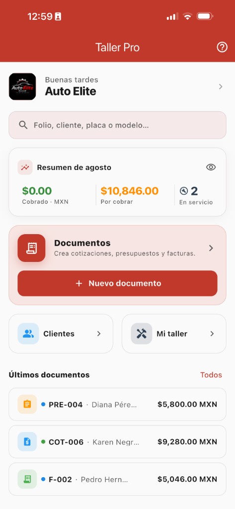 Tu taller en orden